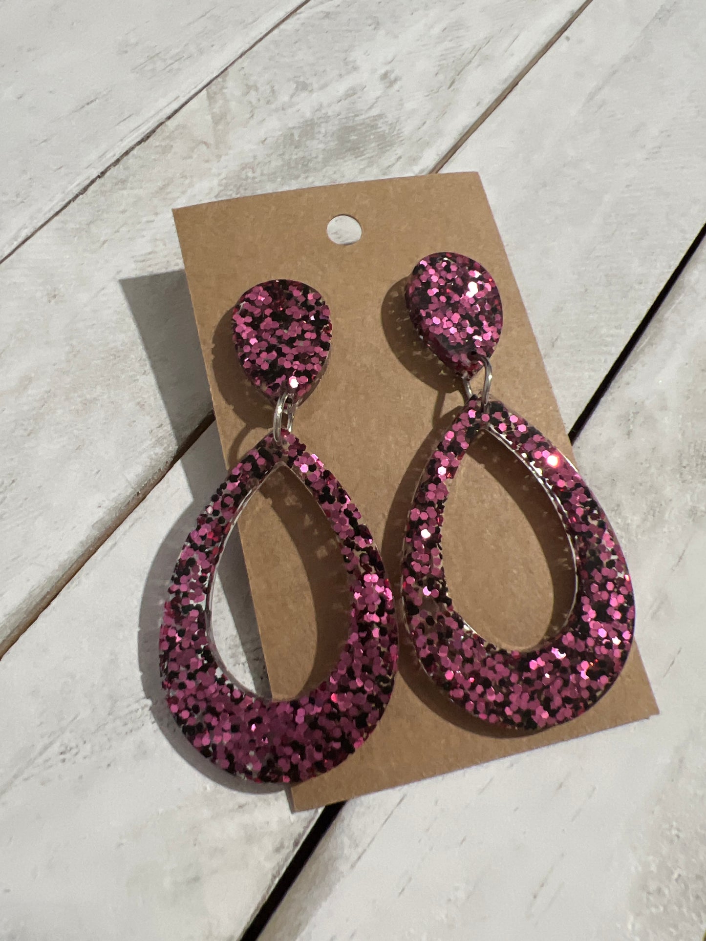 Pink & Black Earrings